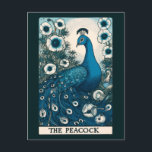 The Peacock Tarot Card Art peacocks Teal Art<br><div class="desc">The Peacock Tarot Card is a striking blend of symbolism and style, capturing the majestic essence of the peacock in a mystical, witchy aesthetic. Known for its vivid teal hues and ornate feathers, the peacock has long represented vision, rebirth, and spiritual awakening—making it a powerful symbol in tarot and Wiccan...</div>