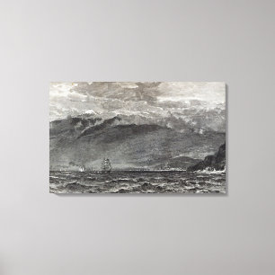 The Peak of Teneriffe, Sante Cruz Canvas Print