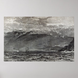 The Peak of Teneriffe, Sante Cruz Poster