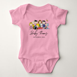 The Peanuts Gang Baby Announcement Bodysuit