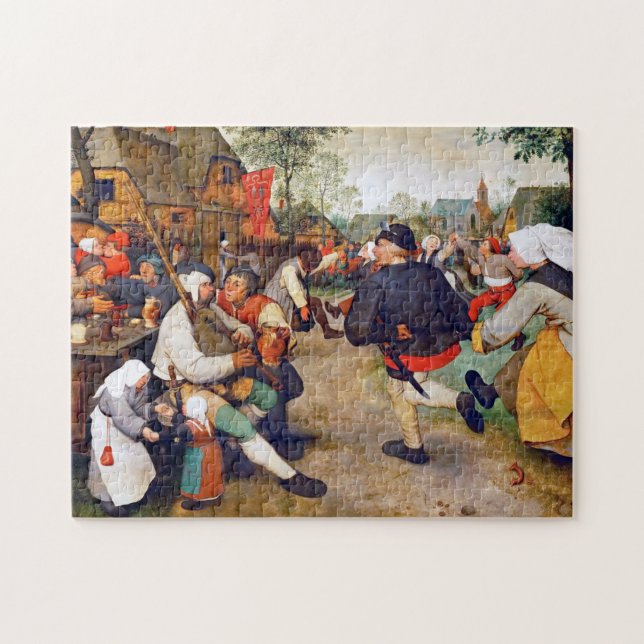The Peasant Dance, Pieter Bruegel Jigsaw Puzzle (Horizontal)