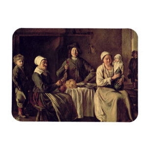 The Peasant Family, 1642 (oil on canvas) Magnet