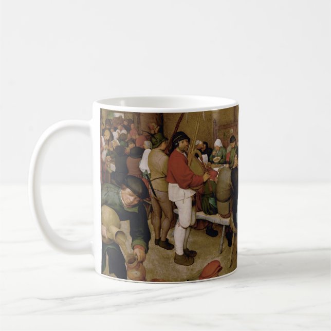 The Peasant Wedding by Pieter Bruegel the Elder Coffee Mug (Left)