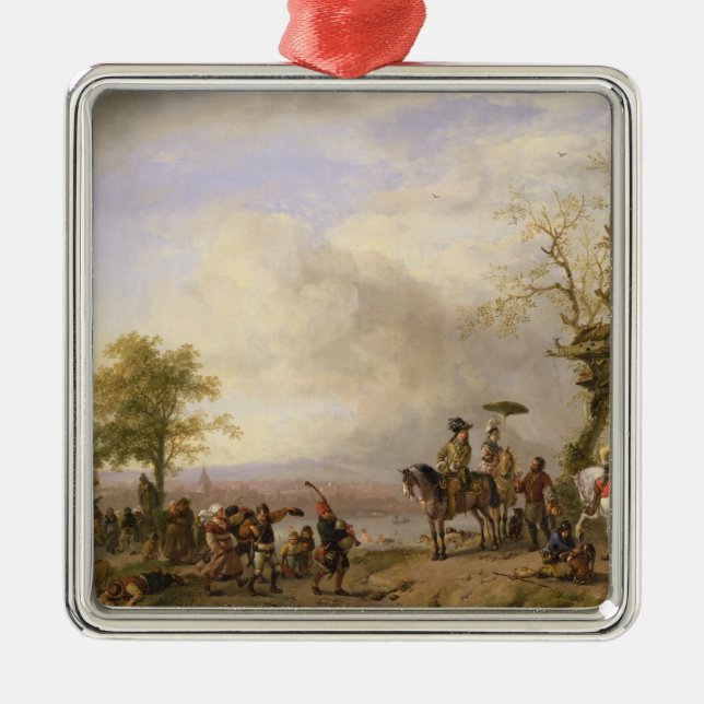 The Peasant Wedding Metal Ornament (Front)