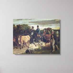 The Peasants of Flagey Returning from the Fair Canvas Print