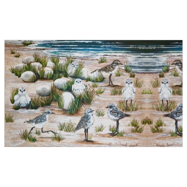 The Peeps Beach Nest Fabric (Fat Quarter)