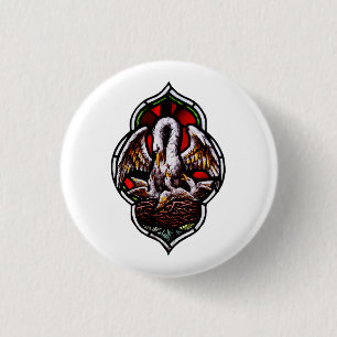 The Pelican as a Christian Symbol 1 Inch Round Button