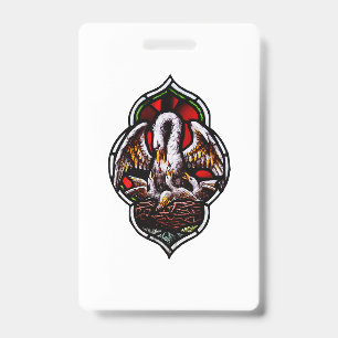 The Pelican as a Christian Symbol Badge