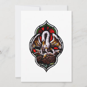 The Pelican as a Christian Symbol Holiday Card