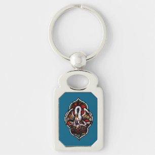 The Pelican as a Christian Symbol Keychain