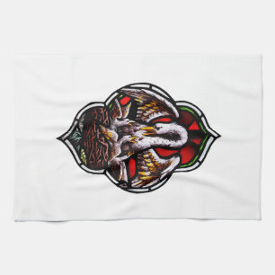 The Pelican as a Christian Symbol Kitchen Towel
