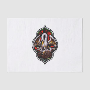 The Pelican as a Christian Symbol Tissue Paper