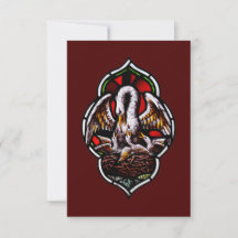 The Pelican in Her Piety Holy Card