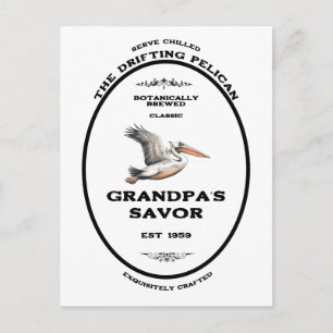 The Pelican Vintage Apothecary Personalized Postcard