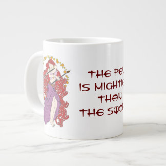 The Pen Is Mightier Large Coffee Mug