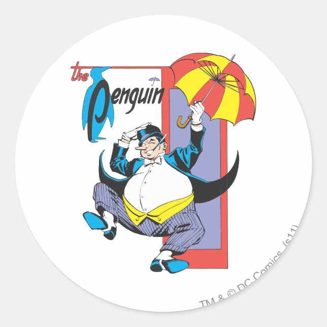 The Penguin 2 Classic Round Sticker (Front)
