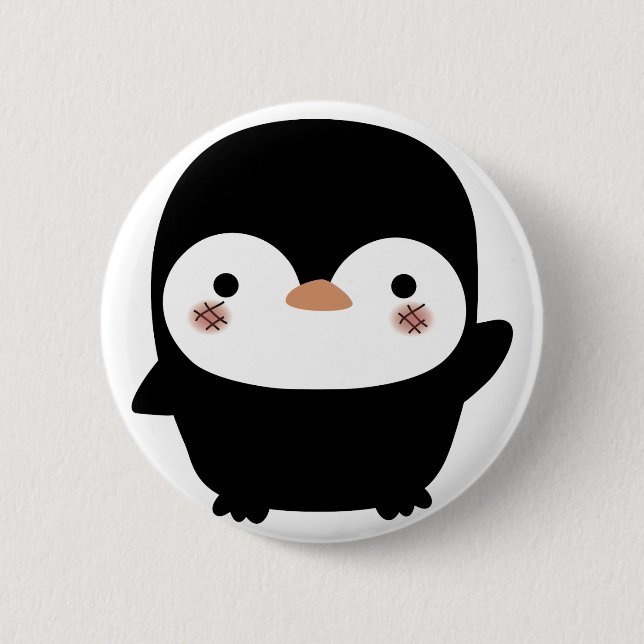 the penguin 2 inch round button (Front)