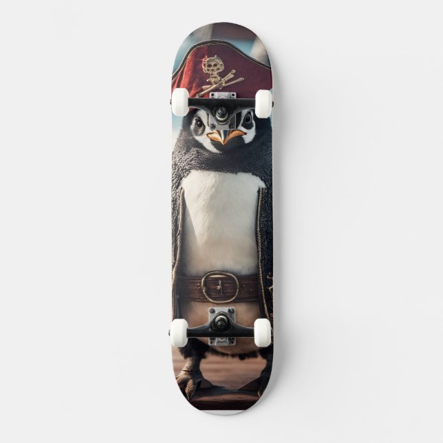 The Penguin Pirate Skateboard (Front)