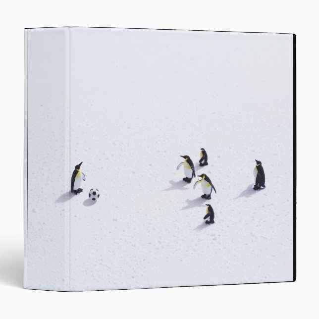 The penguins playing soccer binder (Front/Spine)