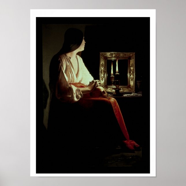 The Penitent Magdalen, c.1638-43 (oil on canvas) Poster (Front)