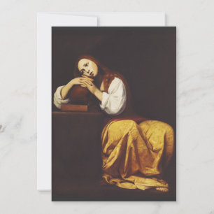 The Penitent Mary Magdalene by Giacomo Galli Invitation