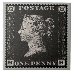 The Penny Black Postage Stamp Tile