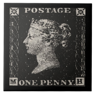 The Penny Black Postage Stamp Tile