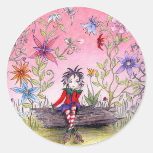 The Pensive Elf Classic Round Sticker