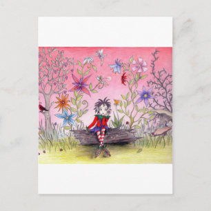 The pensive elf postcard