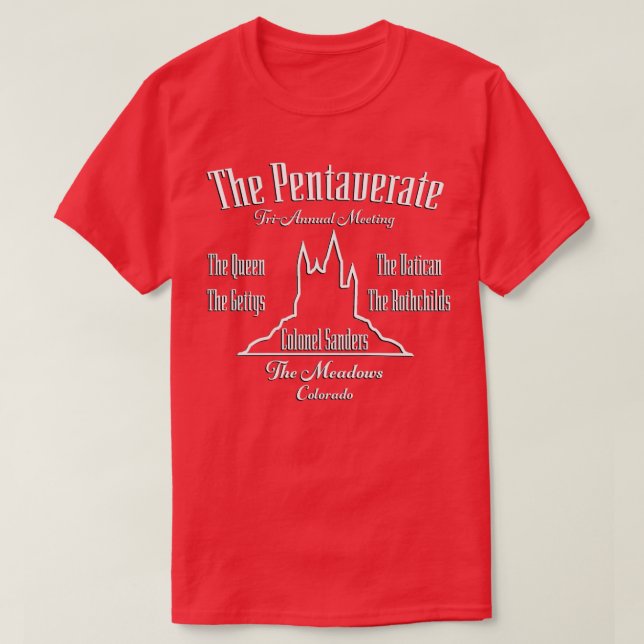 The Pentaverate Classic TShirt (Design Front)