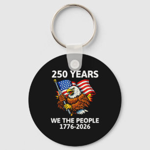The people 1776–2026 250 years of freedom keychain