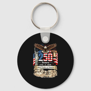 The people 250 years of freedom 4th of july keychain