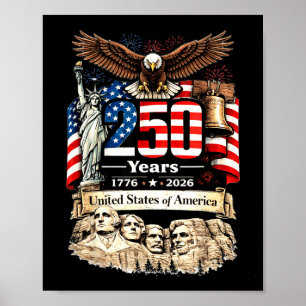 The people 250 years of freedom 4th of july poster