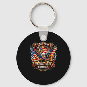 The people 250th birthday american patriotic 4th o keychain
