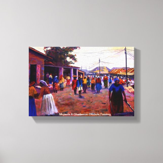 The people of  Nigeria Mojisola Gbadamosi Okubule Canvas Print (Front)