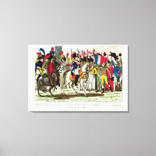 The People of Paris Acclaiming Napoleon Canvas Print