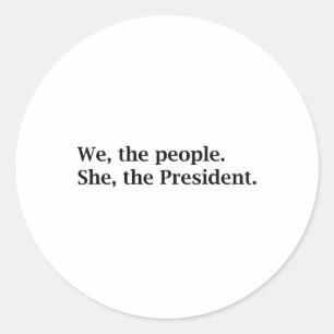 The People Support Kamala Harris For President 202 Classic Round Sticker