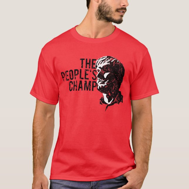 THE PEOPLE'S CHAMP RED T-Shirt (Front)