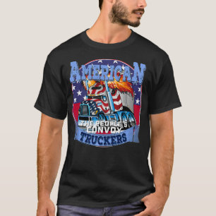 The People's Convoy 2022 USA Truck Driver Freedom  T-Shirt