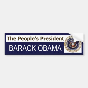 The People's President BARACK OBAMA bumper sticker