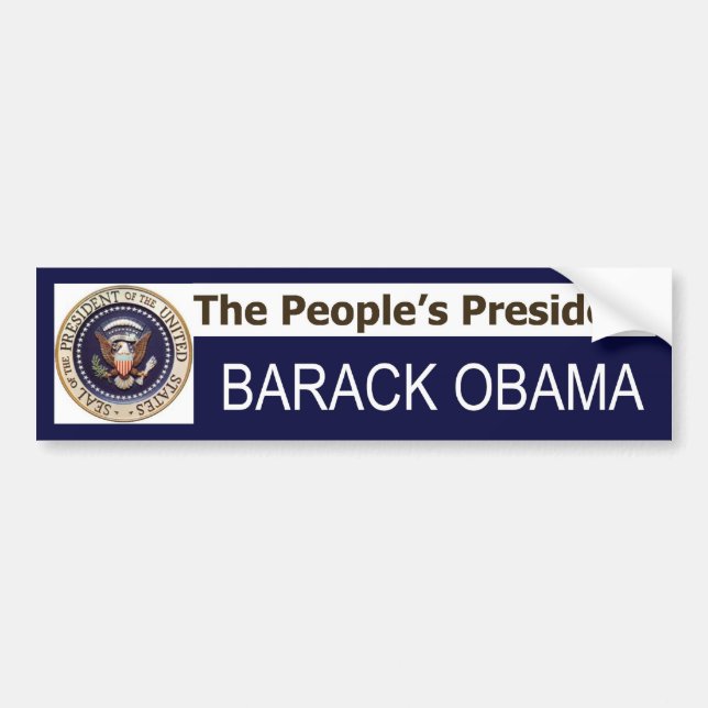 The People's President BARACK OBAMA bumper sticker (Front)