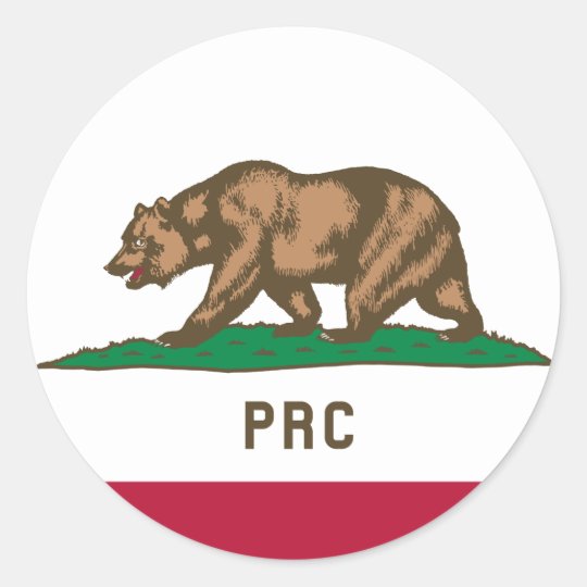 The People's Republic of California Classic Round Sticker