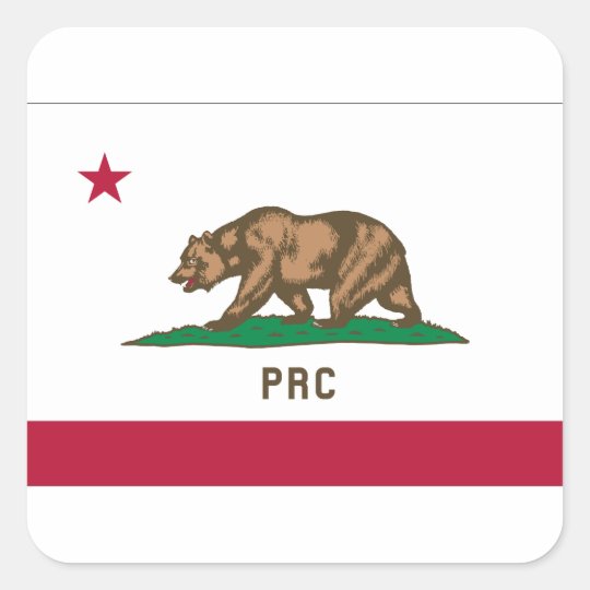 The People's Republic of California Square Sticker