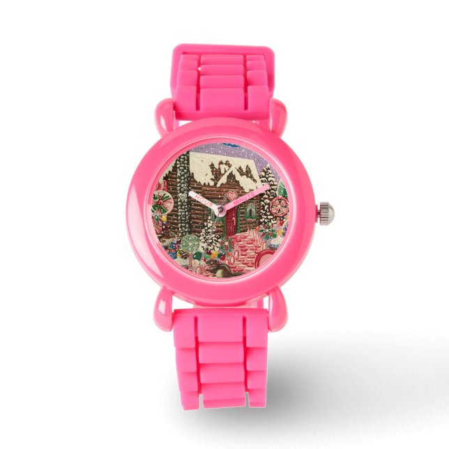 The Peppermint Log Cabin Watch (Front)