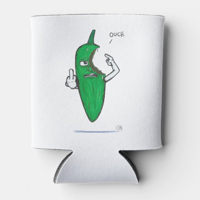 The Pepperz, OUCH!, Can Cooler (Front)