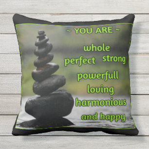 The Perfect Affirmation Outdoor Pillow