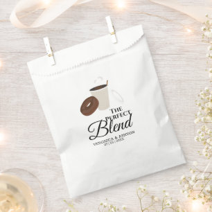 The Perfect Blend Coffee and Doughnut   Wedding Favour Bag