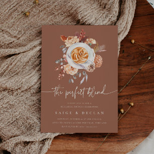 The Perfect Blend Coffee Rehearsal Brunch Invitation