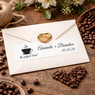 The Perfect Blend Coffee Script Wedding Favour 