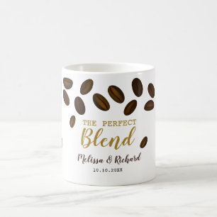 The Perfect Blend Coffee Wedding Bride And Groom Mug